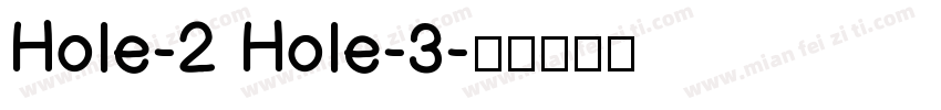 Hole-2 Hole-3字体转换
